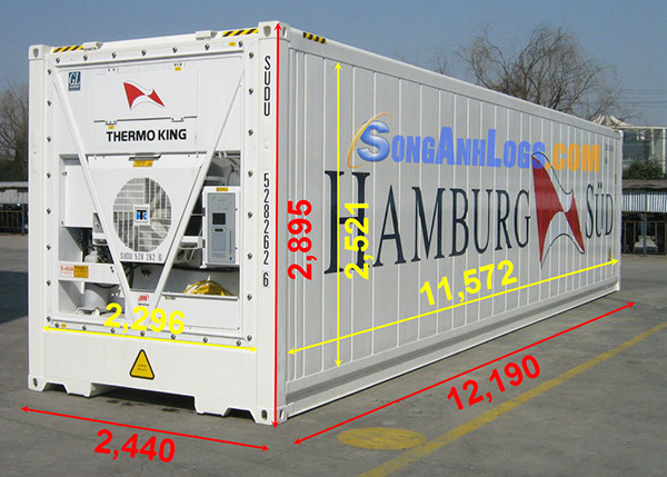 Container 40 feef lạnh cao hc rf